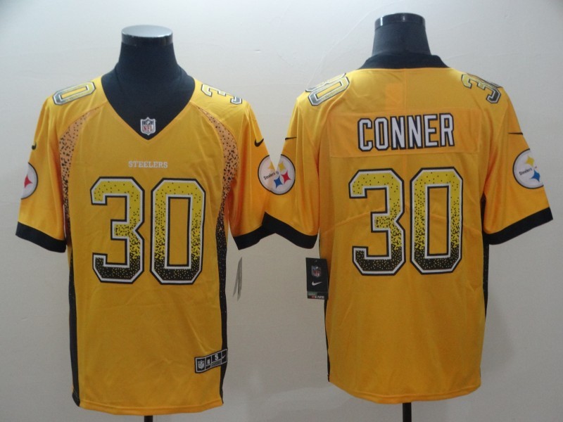 Men's Pittsburgh Steelers James Conner #30 Gold Jersey